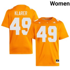 Rudy Klarer Official The Varsity Orange College Football Women #49 Jersey 450796-332