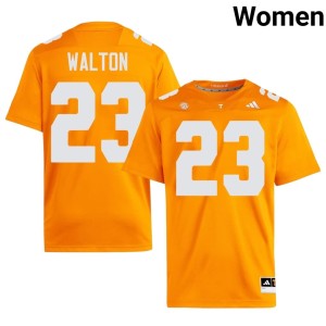 Sidney Walton College Football Orange Official University Of Tennessee Women's #23 Jerseys 248871-363
