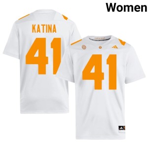 Steele Katina White College Football Alumni UT Vols #41 Womens Jersey 708385-741