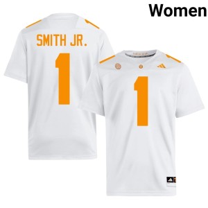 Travis Smith Jr. #1 Women's White College Football Alumni Tennessee Jerseys 314122-183