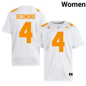 Ty Redmond #4 Womens White Replica College Football UT Vols Jersey 499780-975
