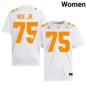 Wendell Moe Jr. College Football #75 Tennessee Vols Women High School White Jersey 419266-998