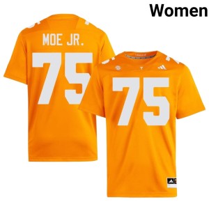 Wendell Moe Jr. Women UTK University College Football Orange #75 Jerseys 352593-889