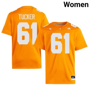 Willis Tucker Tenn Vols #61 NCAA Orange College Football Womens Jersey 521622-176