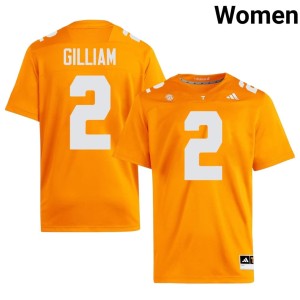 Xavier Gilliam #2 Replica Womens UTK College Football Orange Jersey 919844-808