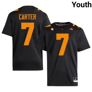 Arion Carter #7 Stitched Black Youth Big Orange College Football Jersey 647620-969