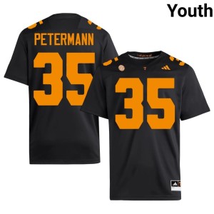 Ben Petermann Black Youth TN Vols College Football Embroidery #35 Jerseys 757310-393