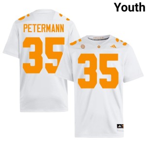 Ben Petermann #35 UT Vols White College Football Youth Replica Jersey 556441-330