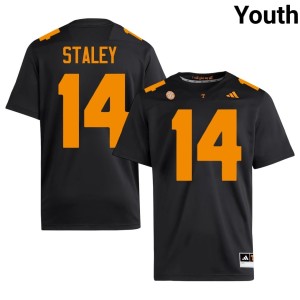 Braylon Staley Tenn Vols Black Youth Stitched College Football #14 Jersey 230385-726