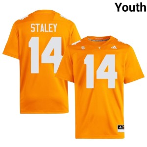 Braylon Staley College Football #14 Youth Player UTK Orange Jersey 609530-955