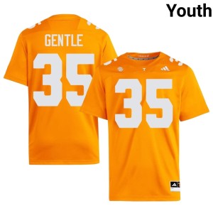 Carson Gentle Orange UT Volunteers #35 Youth College Football University Jerseys 465904-131