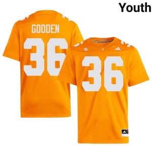 Carter Gooden TN College Football Orange #36 2026 Youth Jersey 535447-786