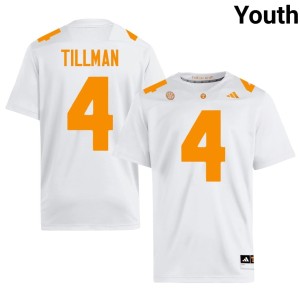 Cedric Tillman Replica Youth White College Football UT Volunteers #4 Jersey 567498-976
