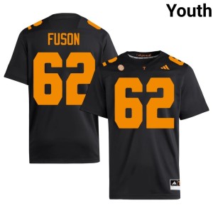 Clyde Fuson College Football Game Black #62 Youth UT Volunteers Jerseys 551641-267
