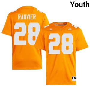 Cooper Ranvier 2026-27 #28 University Of Tennessee Youth College Football Orange Jerseys 752112-268