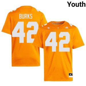 DJ Burks Orange 2026 #42 Youth The Tennesseans College Football Jerseys 408930-129