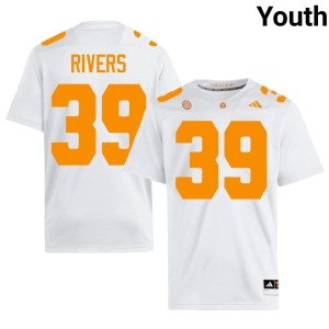 Darryl Rivers Youth #39 VOL Replica White College Football Jersey 909605-125