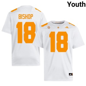 DeSean Bishop Youth College Football #18 High School White UT Vols Jersey 485608-437