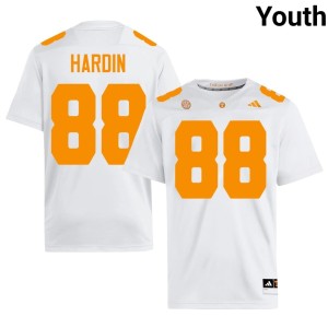 Deon Hardin White Youth College Football Embroidery #88 TN Jersey 256905-271