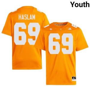 Donovan Haslam #69 Orange Tennessee Volunteers Youth College Football Embroidery Jersey 417039-188