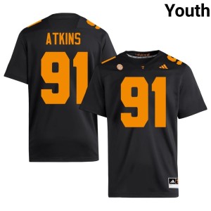 Doug Atkins Limited #91 Black Youth College Football TN Volunteers Jerseys 204696-327