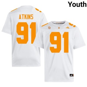 Doug Atkins UTK Player #91 College Football White Youth Jersey 725199-961