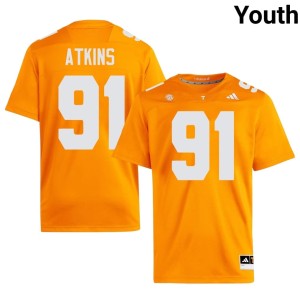 Doug Atkins College Football #91 University Orange UTK Youth Jersey 895980-846