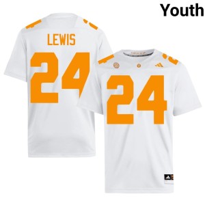 Dylan Lewis College Football University The Varsity Youth #24 White Jersey 766482-588
