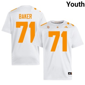 Ed Baker #71 College Football Youth Embroidery UT Vols White Jerseys 985612-965