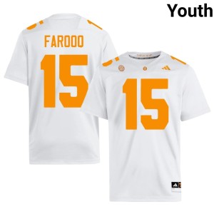 Edrees Farooq White #15 College Football The Tennesseans Limited Youth Jerseys 506609-954