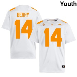 Eric Berry NCAA Youth Tennessee #14 College Football White Jerseys 204338-891