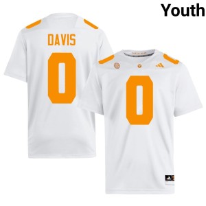 Ethan Davis White College Football Youth #0 2026 UT Jerseys 501461-919
