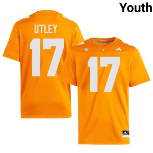 Ethan Utley Youth College Football The Volunteer State #17 Orange Player Jerseys 446441-907