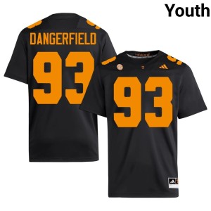Grady Dangerfield Youth UTK College Football Black High School #93 Jersey 865320-233