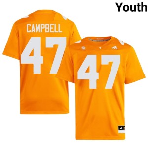 Isaiah Campbell Orange TN Official Youth College Football #47 Jersey 415832-182
