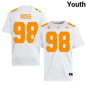 Jackson Ross College Football White UT Volunteers Youth #98 Replica Jerseys 930257-477