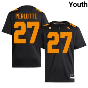 Jadon Perlotte UT Vols Black Stitched #27 Youth College Football Jersey 933073-771
