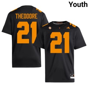 Jamyan Theodore College Football Youth #21 Black Tennessee High School Jersey 972487-486