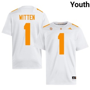 Jason Witten Youth #1 University Of Tennessee University College Football White Jerseys 112530-323