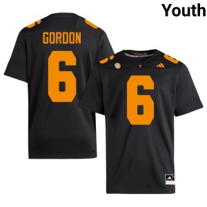 Javin Gordon UT University #6 Youth Black College Football Jersey 336124-471