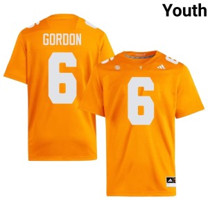 Javin Gordon #6 Youth Orange University College Football UT Jerseys 724212-833
