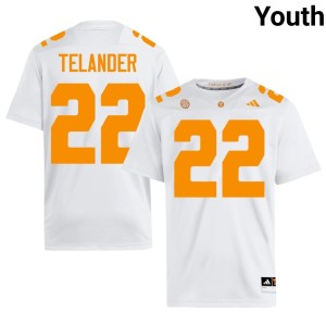 Jeremiah Telander Player College Football White UT Volunteers #22 Youth Jerseys 237678-839