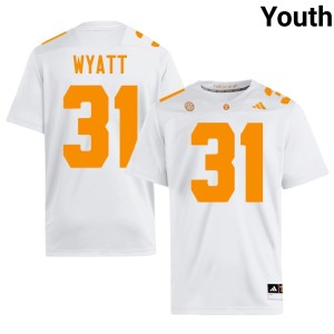 Joel Wyatt #31 2026-27 White College Football Youth UT Jerseys 917476-504