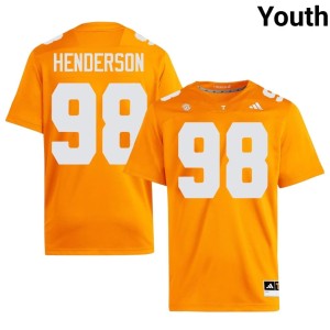 John Henderson #98 College Football Tennessee Vols Orange Youth NCAA Jerseys 551271-246