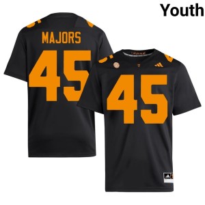 Johnny Majors #45 College Football Youth Black UT Vols Stitched Jersey 339557-883