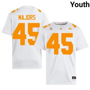 Johnny Majors University Of Tennessee White University Youth #45 College Football Jerseys 864222-644