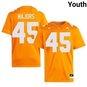 Johnny Majors Orange University Of Tennessee NCAA #45 College Football Youth Jersey 378015-960
