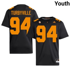 Josh Turbyville Youth #94 Black Vols Replica College Football Jersey 160790-427