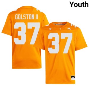 Kedric Golston II College Football Orange #37 Tennessee Youth Official Jersey 213050-496