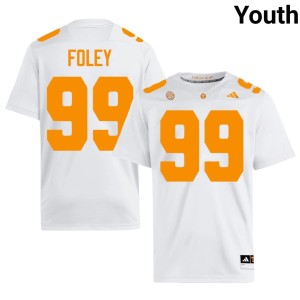Logan Foley White Player College Football Tennessee Vols #99 Youth Jersey 723833-759